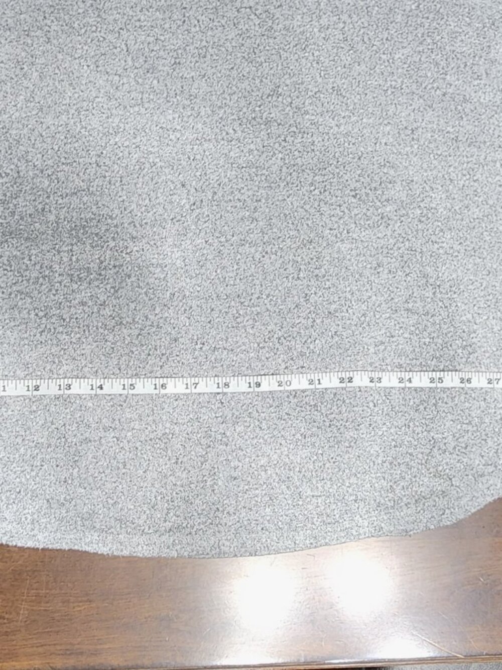 Bobeau Women’s Plus Size 3X Gray Marled Lace-Up 3/4 Sleeve - Picture 9 of 13
